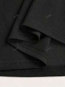 Camiseta de manga corta para mujer, nueva colección primavera-verano 2026, con diseño estampado, versátil para uso diario, adecuada para ocasiones de oficina y casuales. Cada pieza está empaquetada individualmente. - Negro - Ver 5