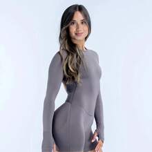 mono Deportivo Todo en Uno: Sin Espalda, Levanta Glúteos y Ultra Elástico para Mujer - Albaricoque - Ver 2