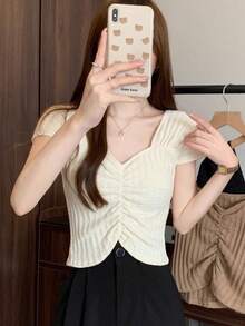 Women Tops - Apricot - View 10