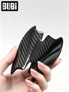 8Pcs Carbon Fiber Car Door Handle Scratch Protector Sticker Universal Bowl Protection Stickers Scratch-Resistant Waterproof Auto Accessories Stuff - A - View 5