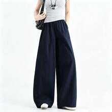 Women Pants - Navy Blue - View 2