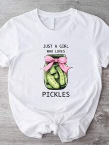 playeras de hombre camisas para hombre playera de hombre camisas de hombre ropa de hombreJust A Girl Who Loves Pickles T-shirt, Funny Pickles Girls Shirt, Cute Pickles Tee, Sarcastic Pickle Women's T-shirt, Pickles Jar Shirt camisa de hombre playeras playeras para hombre sudadera para hombre conjuntos de hombre y2k - Blanco - Ver 7