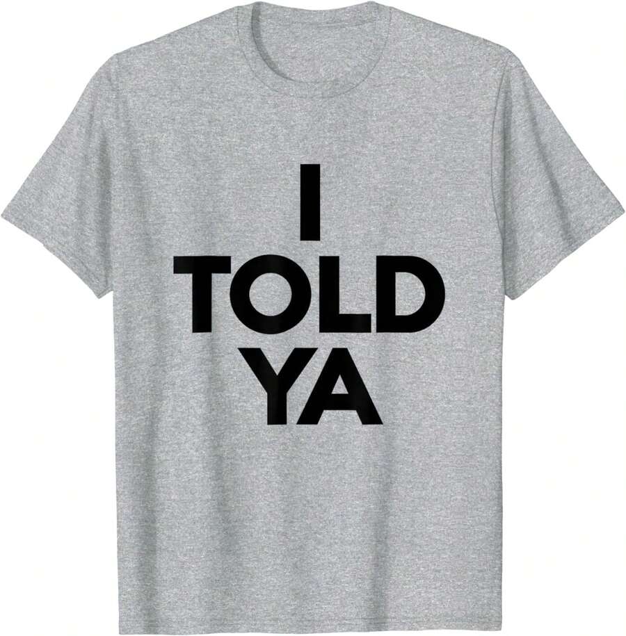 I Told Ya - Tennis - I Told You T-Shirt Tops For Women Summer T Shirts Summer Outfit For Women - 灰色 - 查看 1