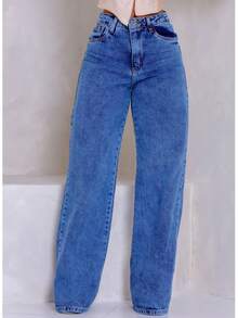 Wide Leg - Medium Wash - View 1