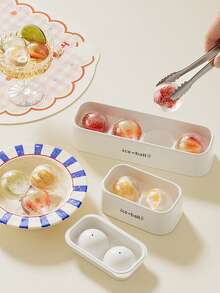 Round Ice Cube Tray, Multi-Color Ice Cube Mold, Polished Glossy Finish, Dust-Proof, Suitable For Home Kitchen To Make Cocktail Ice, Beverages, Ice Balls, Applicable For Refrigerator, Bartending, Chocolate, Drinks, Juice, Home Kitchen And Various Gatherings - Multicolor - View 3