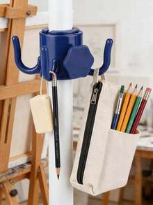 1pc Multi-Color Beach Umbrella Center Pole 4-Hook Platform Umbrella Plastic 4-Hook Accessory, Multi-Function 4-Claw Beach Umbrella Hook, Portable Plastic Umbrella Hook With Umbrella Stand Clip, Featuring Hanging And Storage Functions - Multicolor - View 8