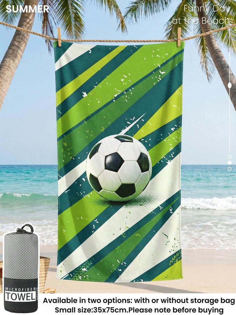 1件裝沙灘浴巾，海灘必需品，度假與浴室裝飾，超強吸水，適合浴室、游泳、健身、瑜珈，柔軟微纖維，輕量便攜，防風、防曬、防沙，夏季旅行