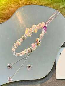 Pulsera con colgante de alas de manzana verde, setas y cuentas de dopamina estilo Y2K, cadena creativa como regalo para chicas - Multicolor - Ver 5
