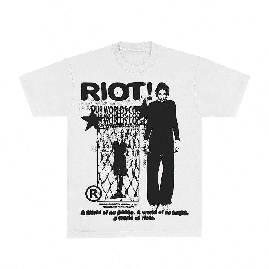 CAMISETA RIOT - Blanco - Ver 1
