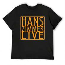Actuación en directo de Hans Zimmer - Gira musical 2026 - Camisetas oscuras, tops de verano, ropa de secado rápido y bonita, camisetas estampadas - Negro - Ver 2