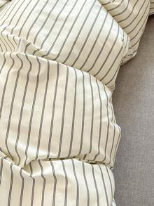 3pcs 100% Cotton Heart Print Bedding Set, 2 Pillowcases + 1 Duvet Cover (Excluding Filler) - Guangbai - View 4