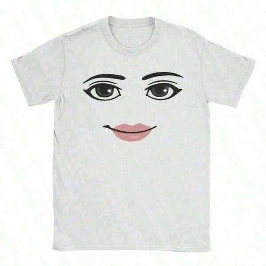 Printed T-Shirt  Plus Size Men's Clothing, High Quality Novelty Robloxs Woman Face Game Meme Graphic T Shirts Men Women Fashion Short Sleeve T-Shirts Unisex Tops ,Y2K,Oversized Shirt Men S-5XL,Summer Tops - màu đen - Xem 1