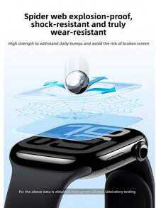 3pcs Applicable Watch Screen Protector Film For Apple Watch S11 S10 42/46mm, S9/S8/7 41mm/45mm, Soft Hydrogel Full Coverage Anti-Scratch Protective Film For Smart Watch - 3PCS - View 4