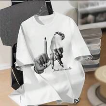 Women's Book Design T-Shirts: Single Garment, Not A 3-Piece Set. One Piece/Set Of Short-Sleeved T-Shirts Suitable For Streetwear. Oversized Crew Neck Top For Everyday Wear, Camping, Concerts, Hip-Hop, Rock, And Rap Events. Reading Teacher T-Shirt, Just One More Chapter, Gifts For Book Lovers, Casual Librarian Tops. - 白色 - 查看 2