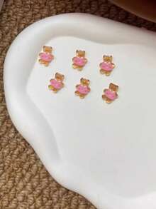 10pcs/Set Cartoon Resin Bear Dress Buttons DIY Craft Sewing Materials For Blouse Dress Decorations DIY Apparel Sewing Supplies - 10pcs - View 4