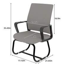 Minimalist Modern Office Chair Metal Frame Soft And Comfortable Home And Office Use Multiple Colors Available - Black+ Gray + Iron + Nylon Mesh + Polyurethane1 - View 2