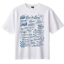 2026 Estampado de  camisas de mujer,Nuevo verano ligero blusas casuales para dama,Camiseta Humbe   algodón Dueño del Cielo Color blanco con Azul - Negro - Ver 6