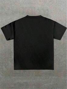 Camiseta Con Imagen De CamaróN Y Letra Scoliosis,Camiseta Casual De Cuello Redondo Y Manga Corta Con Estampado,Adecuada Para Uso Diario En Primavera Y Verano,Unisex,Playeras De Hombre,Camisas De Hombre,Ropa De Hombre,Playera De Hombre,Camisas Para Hombre,Playera Hombre,Playera Manga ,Larga Hombre,Gym,Playeras De Mujer,Ropa Para Hombre,Playeras Para Hombre,Hombre Ropa,Ropa Hombre,Oversize Hombre,Crop Top Hombre,Streetwear,Y2K Ropa Hombre - Negro - Ver 2