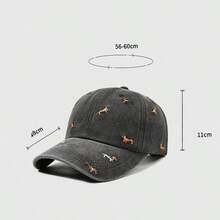 1pc Summer Quick-Dry Baseball Cap, Unisex, Letter Embroidery Contrast Color Design, Lightweight Breathable UV Protection, Street Hip-Hop Style Sun Hat - A - View 10