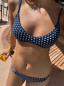 New Women's 2026 Unpadded Printed Bikini With Ties, Sexy Low Waist Two-Piece Swimsuit - JY1021NA - 查看 1