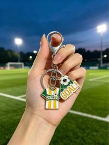 Gantungan Kunci Sepak Bola, Liontin Bola Sepak, Gantungan Tas Gaya Goth Y2K, Aksesori Gantungan Kunci Mobil Sport, Gantungan Kunci Multifungsi Ringan dan Tahan Lama, Gantungan Lanyard Modis dengan Desain Hati - MultiWarna - View 3