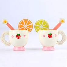 Children's Simulation Afternoon Tea Party Set, Girls Role Play Tea Set Wooden Toy Set, Early Education Interactive Playhouse Toys, Children's Kitchen Game Set, Party Decorations Toys, Children's Birthday Christmas Gifts - Tea Set Series - View 9