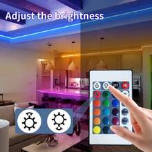 5V RGB LED Strip Lights 24-Key Infrared Remote Control Color Changing TV Backlight Diode Light Strip For Room Decoration - Colored Light - View 4