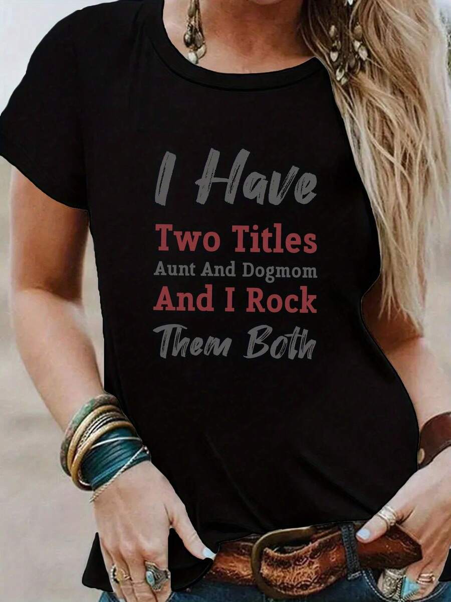 Unisex Short-Sleeved T-Shirt, Women's Short-Sleeved Clothing Code US06, Men's T-Shirts, , Women's, Romwe Men, Boho Chic, Gifts For Teachers, Women's T-Shirt, Curvy Sets For Men, Y2K - 黑色 - 查看 1