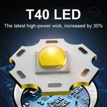 12000LM T40 LED潛水手電筒 IPX8防水 30M水下 300M長距離 超亮 USB充電式手電筒 磁控 3種燈光模式 適用於水下潛水 釣魚 露營 緊急救援 - 手電筒 - 查看 6