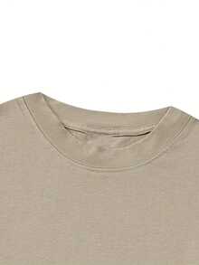 Limited Edition Men's Elegant Short Sleeve T-Shirt [Middle East] Lightweight Cotton - 杏色 - 查看 5