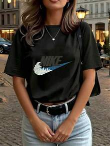 Women T-Shirts - Black - View 4