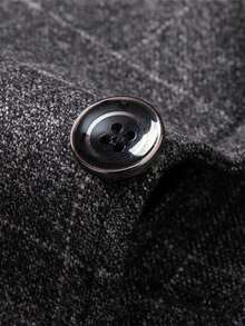 Officeau Men's Plaid Blazer Jacket, Lightweight Business Casual Outerwear For Spring Autumn - Grey - View 7