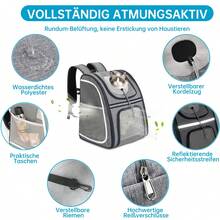 Pet Backpack - Grey - View 5