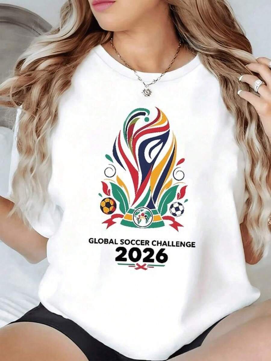 Fuego de colores vibrantes que simboliza la pasión por el fútbol y el espíritu mexicano con balón y alas de águila estilizadas camiseta de mujer casual moderna y cómoda - Negro - Ver 1