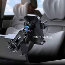 Bộ giá đỡ điện thoại ô tô mới, xoay 360 độ, có thể gập lại, phù hợp cho ô tô và xe điện. - Nhiều màu - Xem 4