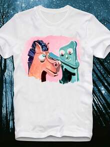 NuevacamisetaY2K2026 Personaje de Caballo de Anime Unisex, Estilo Nostálgico de los 90, 100% UnisexLas camisetas, suaves y adecuadas para todas las estaciones, son prendas esenciales de la moda casual urbana, versátiles para cualquier época del año, económicas para el uso diario y un regalo perfecto para fans y amigos. -220G,Camisetasinfantiles,artículosparaelDíadeSanValentín,conjuntosparapadresehijos,camisetascontemáticodelDíadeSanValentín,camisetasestampadasparahombresymujeres,camisas,camisetasconemojispopulares. - Blanco - Ver 7