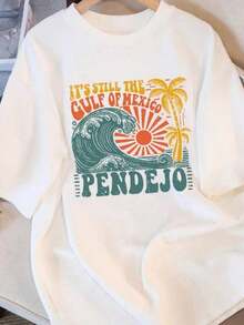 Camisetas de Algodón de Verano para Mujer, Diseño Simple con Estampado de Leopardo y Corazón, Cuello Redondo, Tops Cómodos, Ropa Urbana para Mujer - Blanco 3 - Ver 7