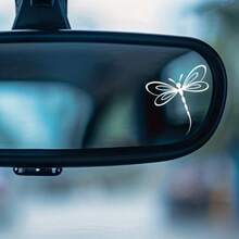 Dragonfly Design Vinyl Car Decal Sticker, Waterproof, Suitable For Car Windows, Holiday Gift, Vehicle Decoration, Durable Vinyl Art Sticker - A - View 4