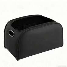 Inspired By Luxurious Leather Texture Car Storage Box, Front Passenger Seat Spacious Opening Storage Cube, High Capacity Luxury Car Interior Storage Box, Multifunctional Car Storage Essential - Multicolor - View 9