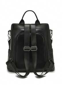 Mochila de marca de diseñador de lujo para mujer con gran capacidad y mochila de viaje multifuncional de alta calidad para chica - Negro - Ver 7