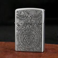 Carcasa de encendedor con diseño de concha y ángel de la guarda, sin forro, solo la carcasa de repuesto | Accesorios exquisitos, accesorios de repuesto ideales - A - Ver 2