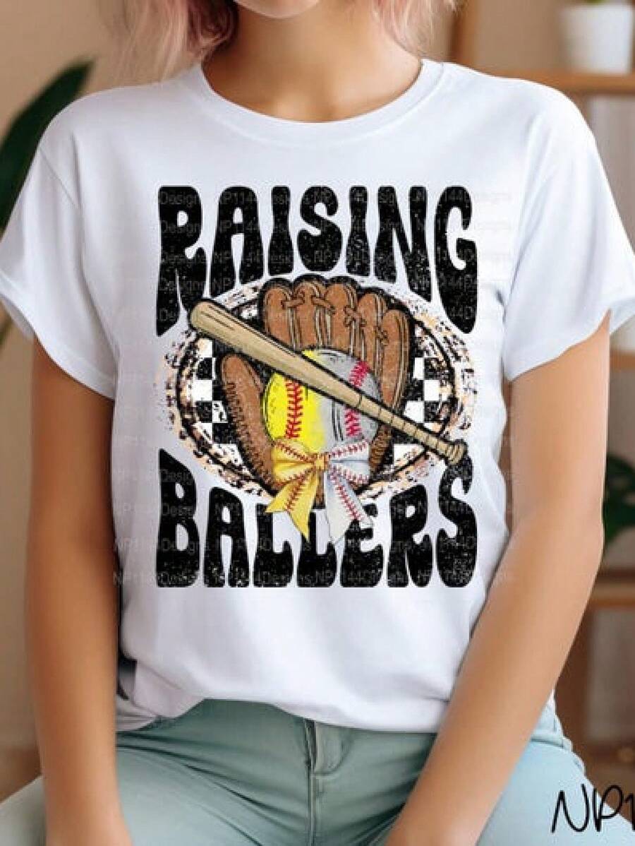 Cultivando a los Béisbolistas: Diseño de Béisbol - Blanco - Ver 1