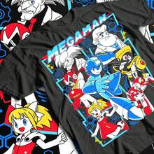 Camiseta Mega Boy R1OCkman Cannon PR1emium para hombre y mujer. Camiseta unisex de algodón de corte holgado y cuello redondo, ideal para el verano. Confeccionada en algodón grueso de 220 g, es suave y transpirable, con excelente elasticidad, agradable para la piel y cómoda para usar todo el día. Su diseño clásico y casual es fácil de combinar, ideal para salidas diarias, estilo urbano, deportes, citas y reuniones informales durante todo el año. - Negro - Ver 1