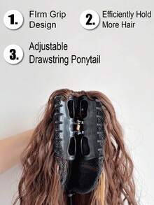 WaveTrip Synthetic Long Curly Hair Bun, Heat-Resistant Wavy Hair Bun, 22"/26"/30" Ombre Color - Brown Ombre - View 4