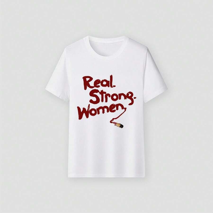 Retro For Daily Wear Casual Loose Top Fashionable Tee Casual Everyday FashionCamiseta Algodón Ropa Casual - Blanco - Ver 1