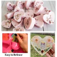 6-Cavity Heart Shaped Silicone Mold, Suitable For Chocolate, Cake, Jelly, Pudding, Handmade Soap, Candy Making - View 6