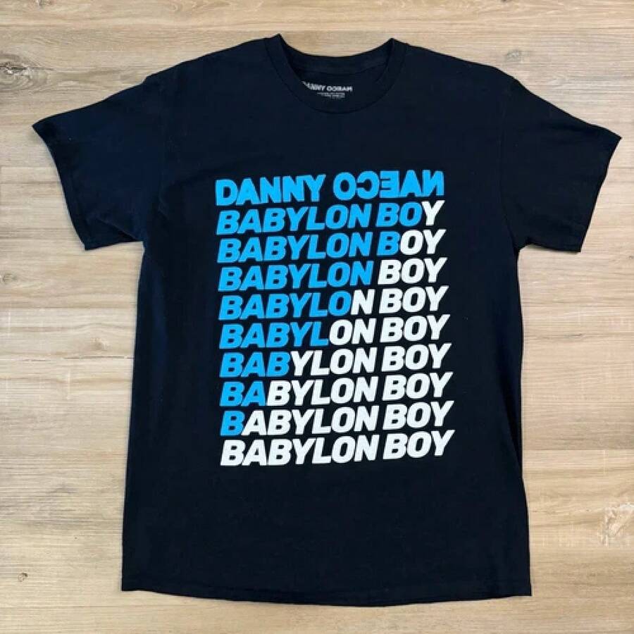 Danny Ocean Black Refelxa 2024 Tour Shirt Size Medium Latin Pop Reggaeton Danceblusas para mujer playeras de mujer vestidos casuales para mujer y2k playeras deportivas para mujer verano camisetas ropa de mujer Fashion Perfect For Daily - Negro - Ver 1