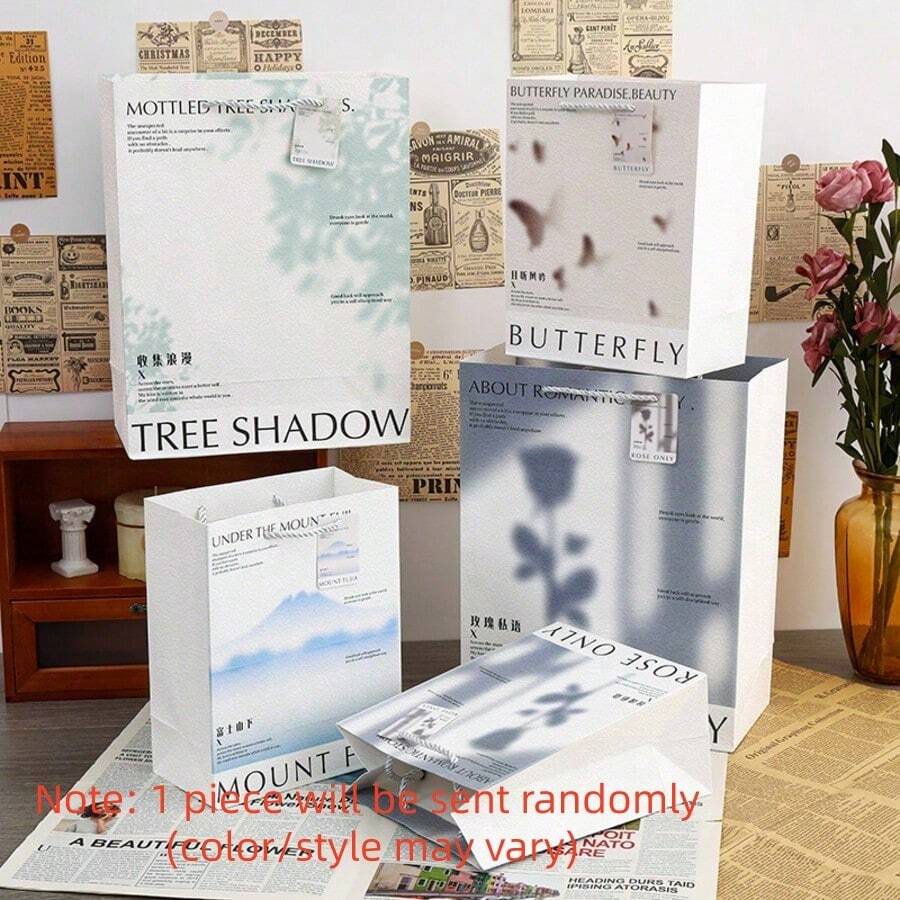 Atmosphere Gift Bag, Minimalist Elegant Handbag, Birthday Souvenir Packaging Bag, Random Delivery