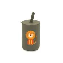 1pc Portable Kids Straw Cup, 180ml Capacity, Made Of Silicone Material, Printed With Cute Animal Patterns, Suitable For Baby Drinking, Leak-Proof Design, Multiple Colors And Patterns Available. - Multicolor - View 9