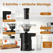 SUPERLEX This 3-Speed Centrifugal Juicer Features Stainless Steel Blades, A 6 Mm Wide Feed Pening, A Built-In Juice Separator, And A Drip-Free Design. This Easy-To-Clean Juicer With An Abrasive Design Is Specifically Designed For Citrus Fruits, Ensuring Prote - 查看 8